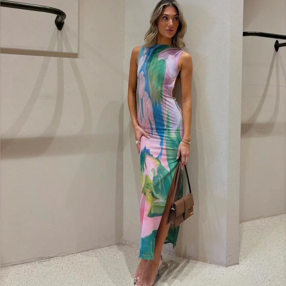 Commense Vibrant Multicolor Dress - Picture 4 of 11